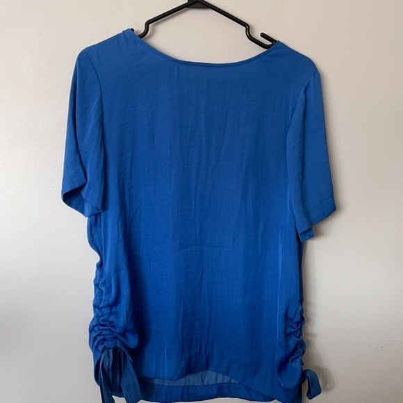 Vince Camino Side Drawstring Rumple Blouse - Picture 3 of 5